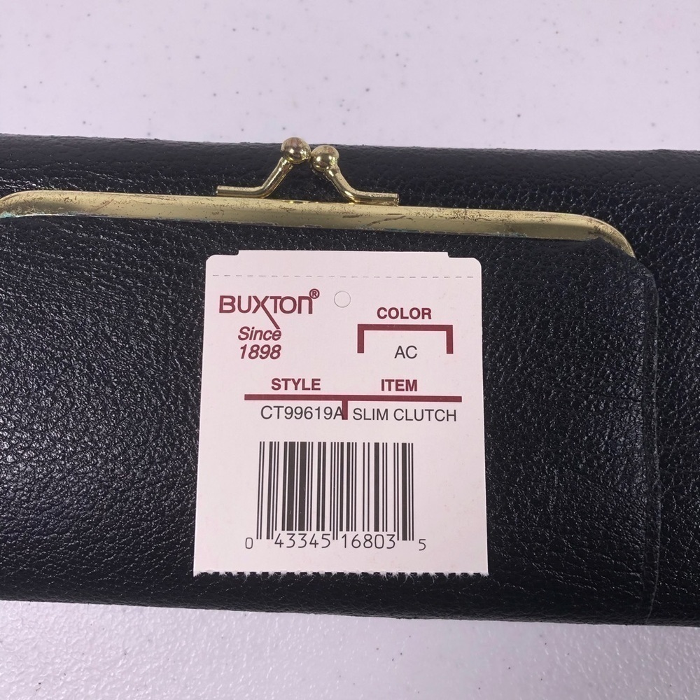 VINTAGE Buxton Clutch Wallet Zipper - Picture 10 of 11